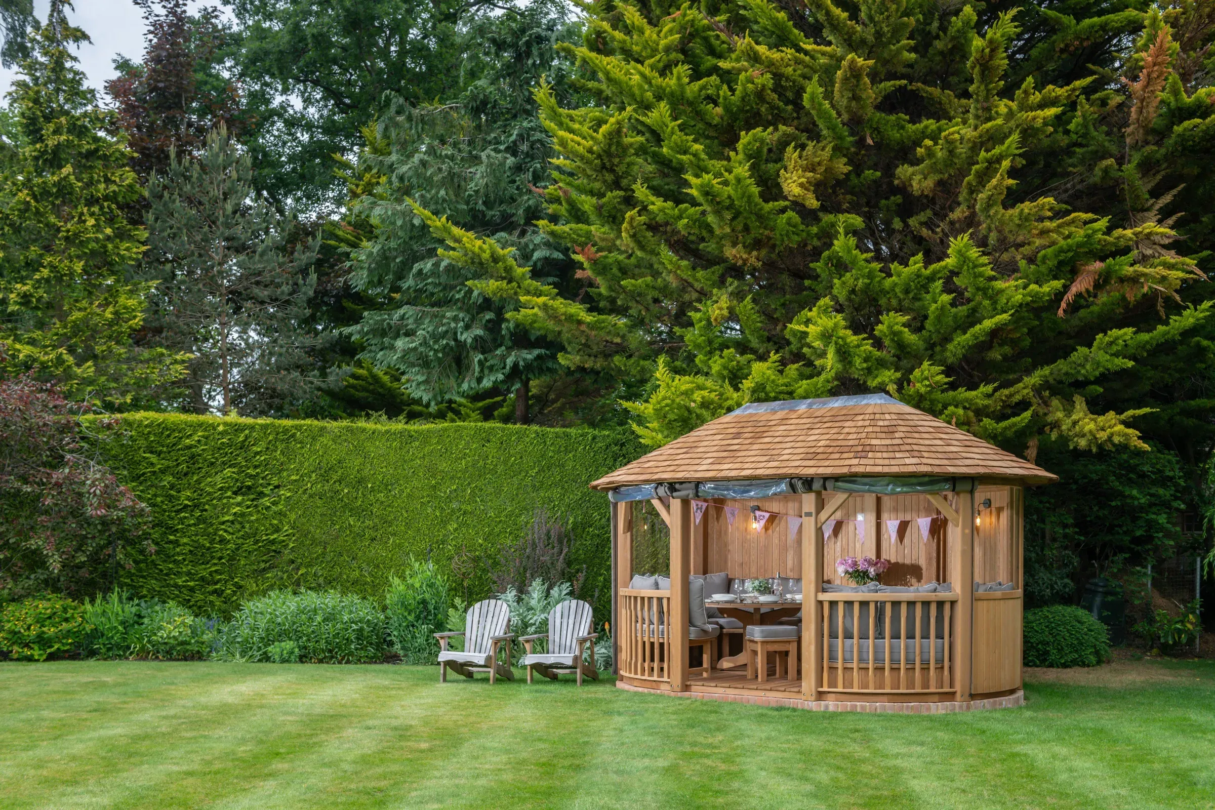 Crown Ascot dans un jardin