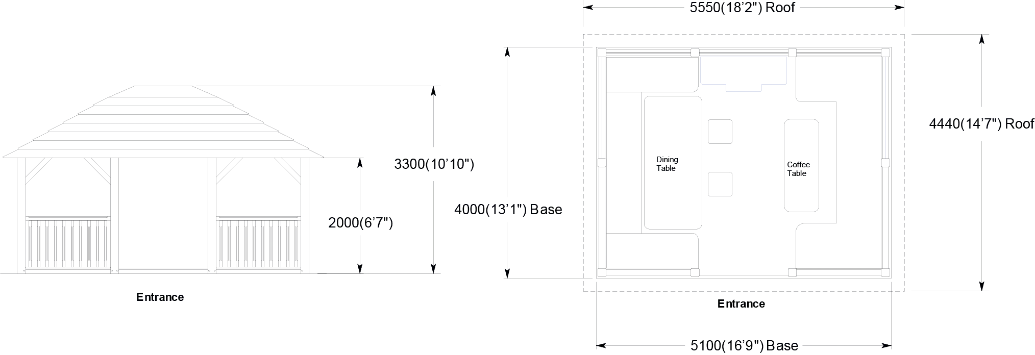 Crown Orangery plan d'étage